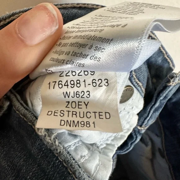 PAIGE Blue Distressed Denim Verdugo Ankle Zoey Destructed Stretchy Skinny Jeans - Picture 7 of 9